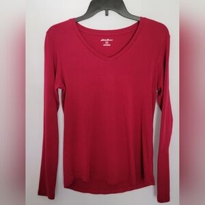 Eddie Bauer V-Neck Tee Size M